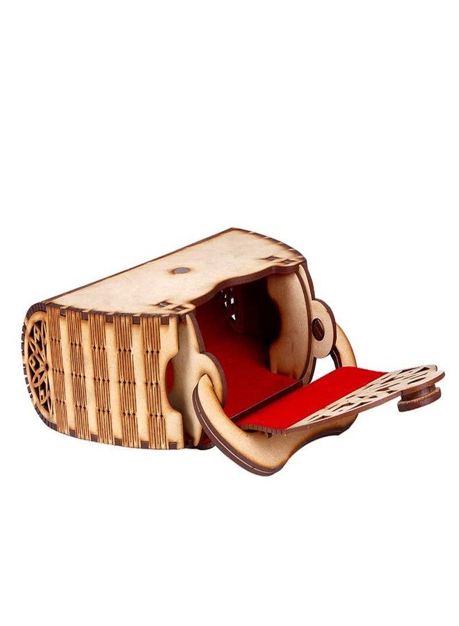 DLEIN Women's Handcrafted Wooden Light Weight Unique CLUTCHES Handbag (CLUTCHES 374) - Image 4
